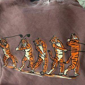 Barstool Golf tiger Sweatshirt crew neck
